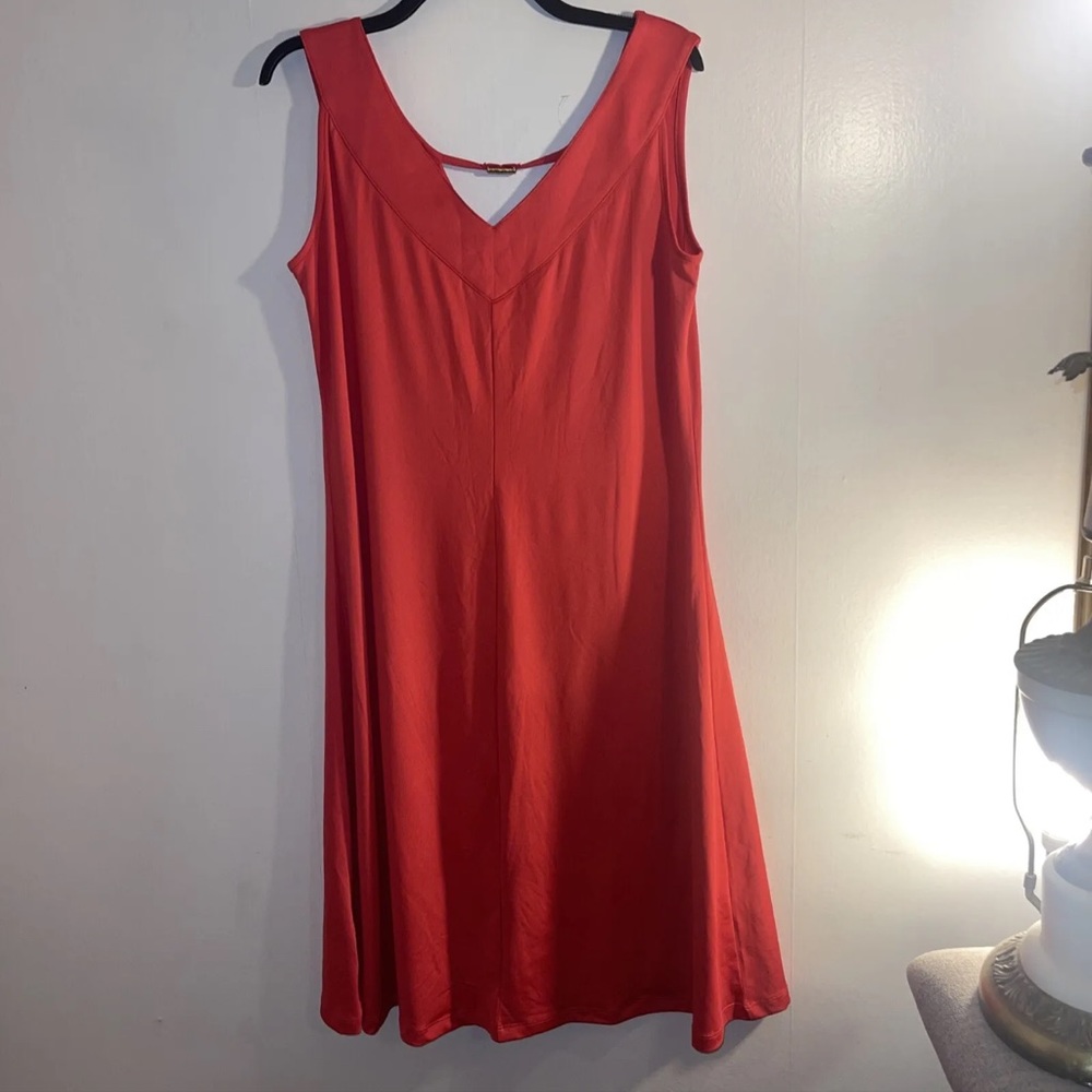 signature weekend Women’s Coral A-line dress Size Large